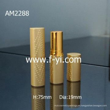 Nuevo diseño personalizado de oro cuadrado de aluminio lápiz labial